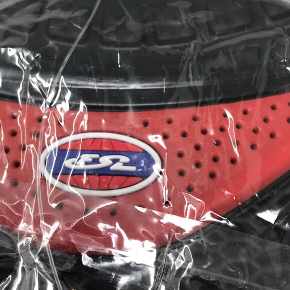 FSL Black Red Sandals/Slides Mens 10 - Picture 2 of 8